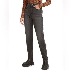 LEVI’S Dark Wash Black High Rise Mom Jeans Size 27